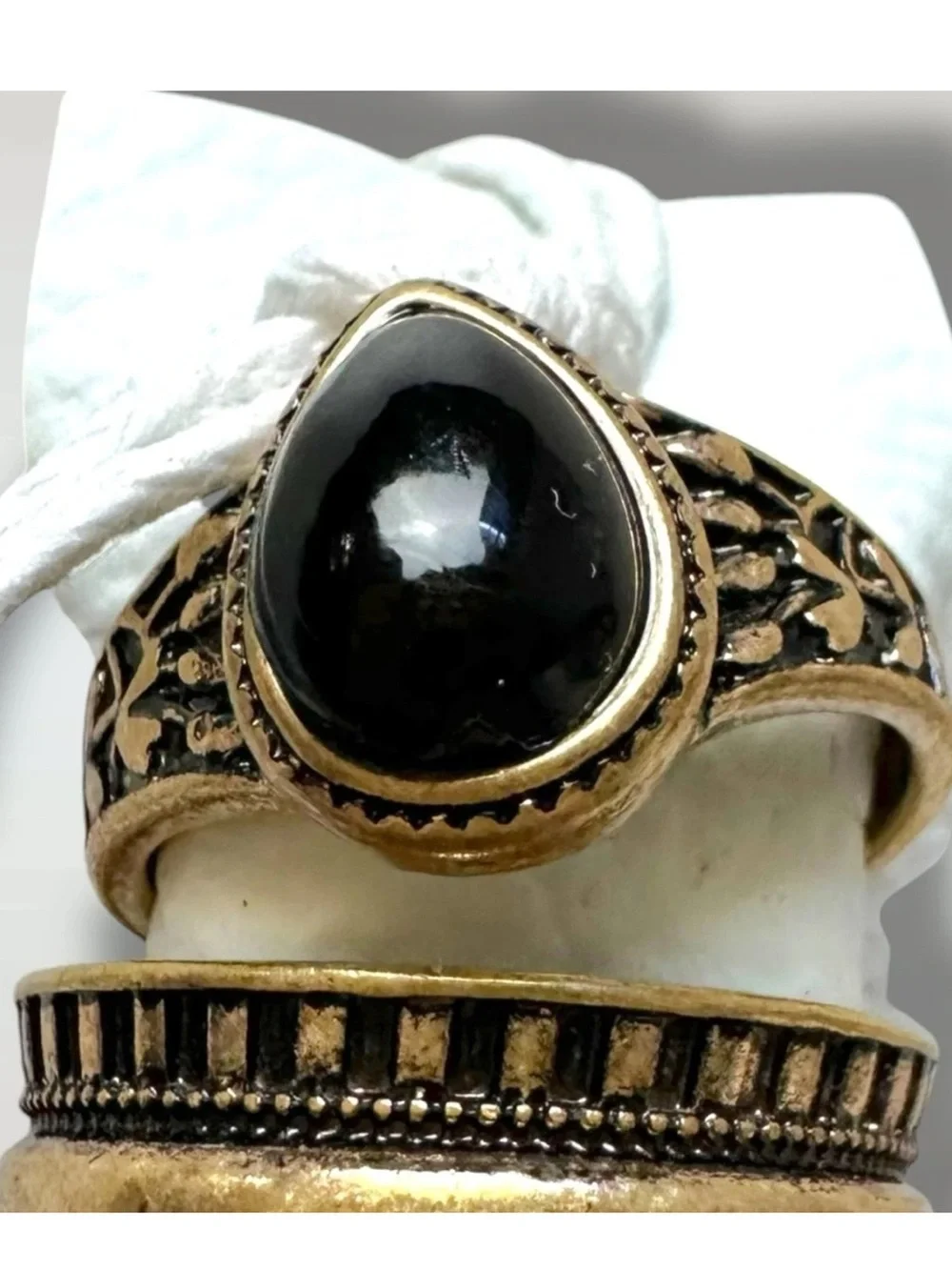 NEW, Free People Ring Set FP Silver Tone Red Stone Boho Stacking Womens Jewelry